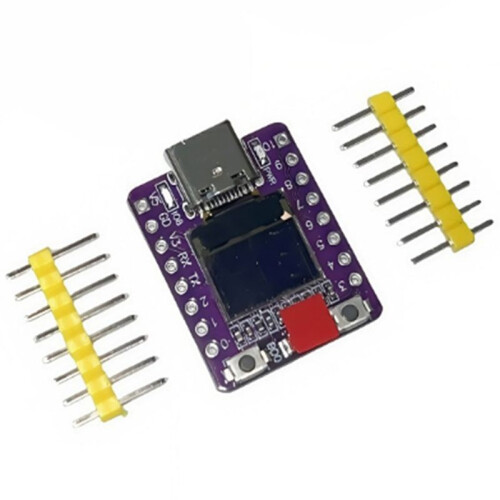 2 Peças para Placa de Desenvolvimento ESP32 C3 com Tela OLED de 0,42 Polegadas para ESP32 , Compatível com WiFi e 1