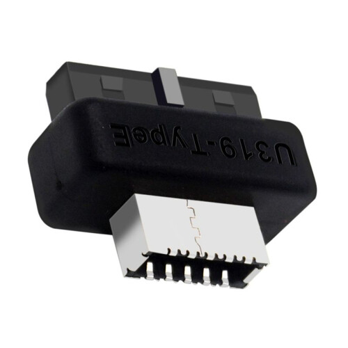 USB Front Panel Adapter USB3.0 19PIN/20Pin to Type-E Female Adapter Internal Vertical Connector for Computer Motherboard 1