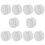 10 Pcs Double Sided Suction Cup - Sucker Pads for Glass, Plastic - 30Mm Width 2