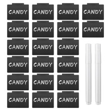 Basket Labels Clip  for Storage Bins - Plastic Removable Basket Bin Clip Labels Dry Erase Basket Labels,22PCS