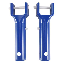 Swimming Pool Vacuum Handles Pool Cleaning Tool Replacement Accessories with V-Shaped Clip 2 Pack