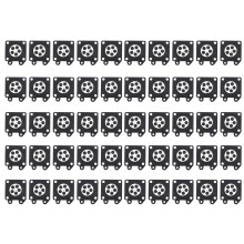50Pcs Carburetor Parts Chainsaw Carburetor Membrane Pads for Zama Chainsaw Carburetor 2500/3800/4500/5200/5800 Accessories