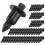 6mm x 12mm Plastic Rivets Car Push Clips 50 Pcs 1