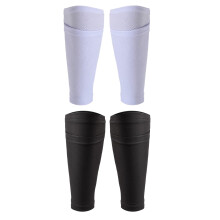 2Pairs Soccer Shin Guard Socks Breathable Soccer Shin Guard Sleeves Shin Pads Holder for Kicking Running Cycling L