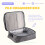 Important File Pocket Holder,Document Organizer Box,Oxford Waterproof Document Storage Bag with Safe Code Lock (Gray) 2