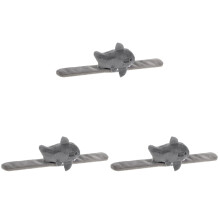 3Pièces Bracelets Slap Animaux Gris Durable Cadeau Fête