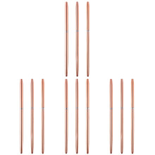 12Pièces Pinceaux Liner Nail Art Rose Gold Maniement Facile Pour Salon