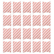 100Pièces Boîtes Cadeaux Rose Boîtes Oreiller Rayées Pour