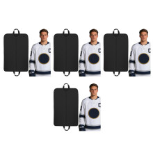 4Pièces Sac Portable Noir En Nylon Pour Costume Hockey Et Stockage