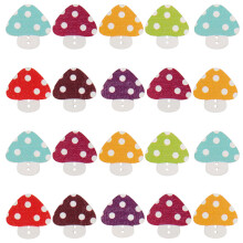 100Pièces Boutons En Bois Colorés Style Rétro Pour Couture Loisirs