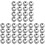 300Pièces Pendentifs DIY Alliage Argent Perles Intercalaires 1