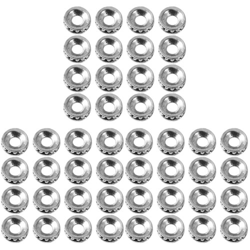 300Pièces Pendentifs DIY Alliage Argent Perles Intercalaires