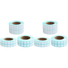 6Rouleaux Étiquettes Autocollantes Blanches Pour Organisation Maison