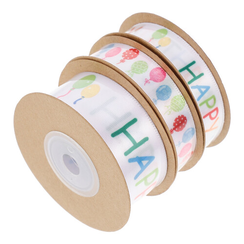 6Rouleaux Décoratifs Birthday DIY En Polyester