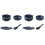 2Ensembles Ensemble Table Céramique Bleu Couverts 1