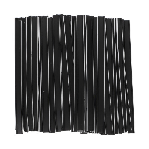 1Ensemble Fermoirs En Cuir Noir Pour De Café Aliments