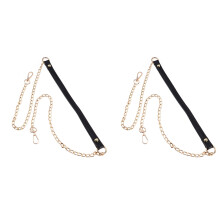 2Pièces Sac Noir Métal Avec Boucles Pour Sac À Épaule