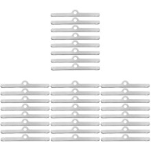 32Pièces Barres D'écartement Valve Argent Acier Inox