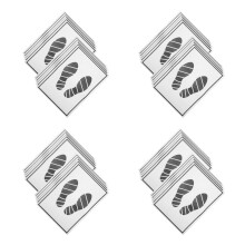 100Pièces Tapis Protection Sol Papier Gris Portable Compact
