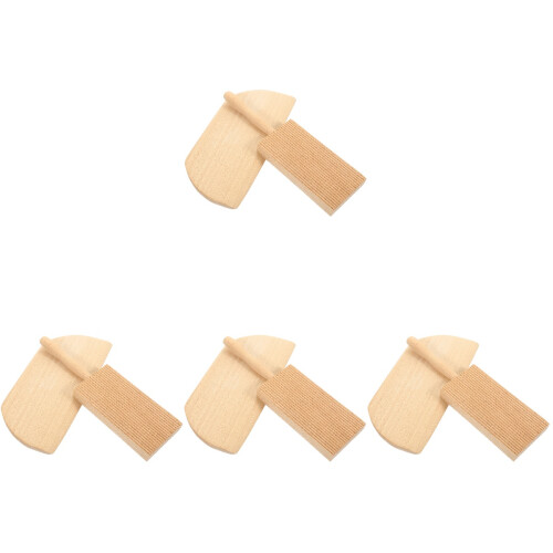 8Pièces Bois Gnocchi Grattoir Outils Pâtes Robustes