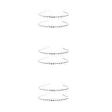 6Pièces Bandeaux Argent Accessoires Décor Fête