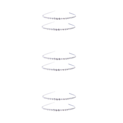 6Pièces Bandeaux Argent Accessoires Décor Fête