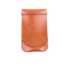 3Pièces Housses Stylo Cuir Marron Pratique Pour Bureau École