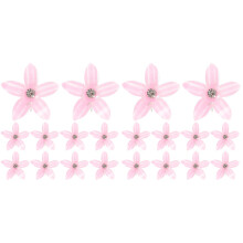 20Pièces Pinces Claw Clips Petites Fleurs Roses Pour Filles Élégantes
