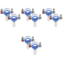 8Pièces Colliers Fixation Murale Réglables En Acier Inox Multicolores