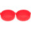 2Pièces Ensemble Silicone Rouge Accessoire Cuisson Friteuse 1