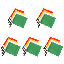 20Pièces Drapeaux Handheld Arbitre Sport Multicolores Résistants