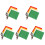 20Pièces Drapeaux Handheld Arbitre Sport Multicolores Résistants 1