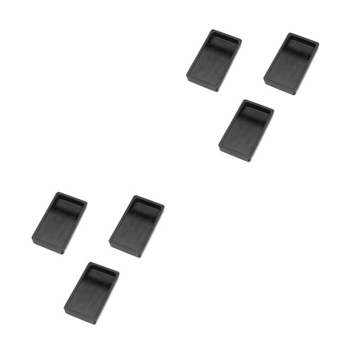 6Pièces Accessoire Double-Face Noir Simple Et Pratique