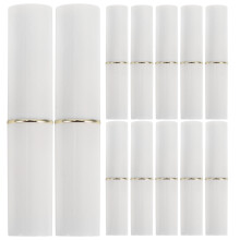 12St Wit Plastic Lippenbalsem Buisjes Hervulbaar Voor DIY Cosmetica