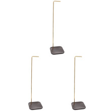 3Pièces Porte-Encens Compact En Métal Base Bois