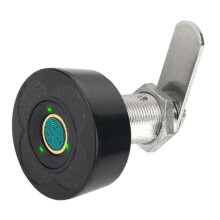 Fingerprint Drawer Lock - Electronic Double Door Cabinet Security Suitable for Wardrobes Shoe Cabinets Mailboxes A