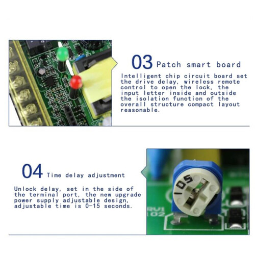 AC 100-260V Access Control Power Supply Controller  12V 5A Access Control  Delay Power Adapter 2