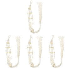 4Pièces Porte-Plantes Suspendu Macramé Design