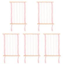 5Pièces Rangement Pince À Cheveux Macramé Rose Élégant