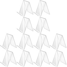 12Pièces Support Menu L-Forme Transparent Stable Pour