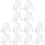 12Pièces Support Menu L-Forme Transparent Stable Pour 1