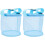 2Pièces Bleu De En De Voyage Rangement 1