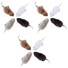 12Pièces Jouets Souris Mécaniques Amusants Pour Enfants Multicolores