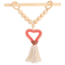 3Ensembles Accessoires Rideaux Pompon Rose Bois Design