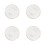 4Pièces Sous-Verres Verre Transparent Accessoires Design Épuré 1