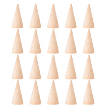 60Pièces Organiseur Anneaux Bois Beige Pour Affichage