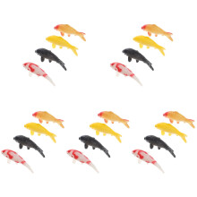 20Pièces Carpe PVC Réaliste Multi-Couleurs Décor Aquarium
