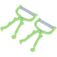 2Ensembles Épilateurs Faciaux Pratiques Vert Produits Chimiques