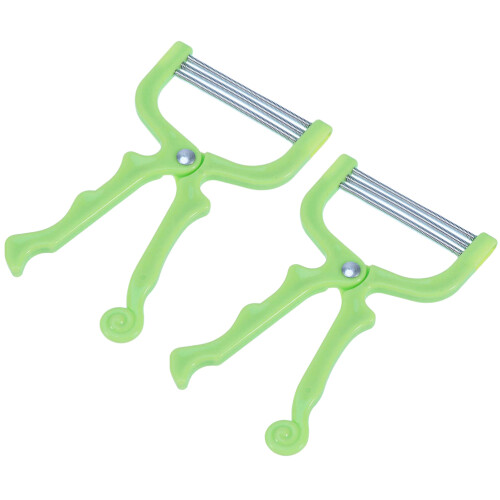 2Ensembles Épilateurs Faciaux Pratiques Vert Produits Chimiques