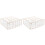 2Pièces Range Sous-Vêtements Beige Compact Grilles Multiples 1